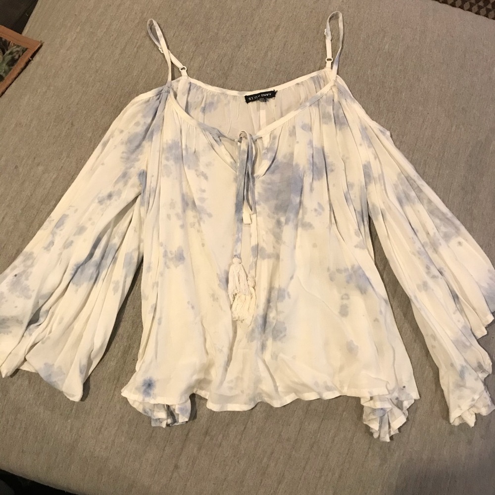 Boho style off shoulder top